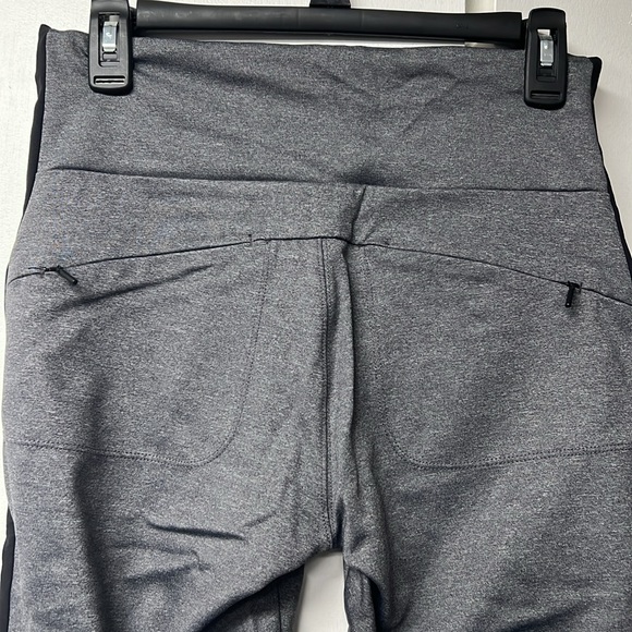 Athleta brand tight jogger style pants in black and grey - Picture 3 of 6